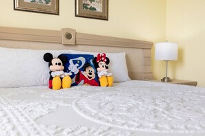 2 bedrooms, in-room safe, iron/ironing board, travel crib