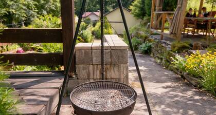 Vacation home with 13 beds, 2 bathrooms, large terrace in a quiet forest location