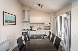 Two Bedroom Unit | Private kitchen | Fridge, microwave, stovetop, coffee/tea maker