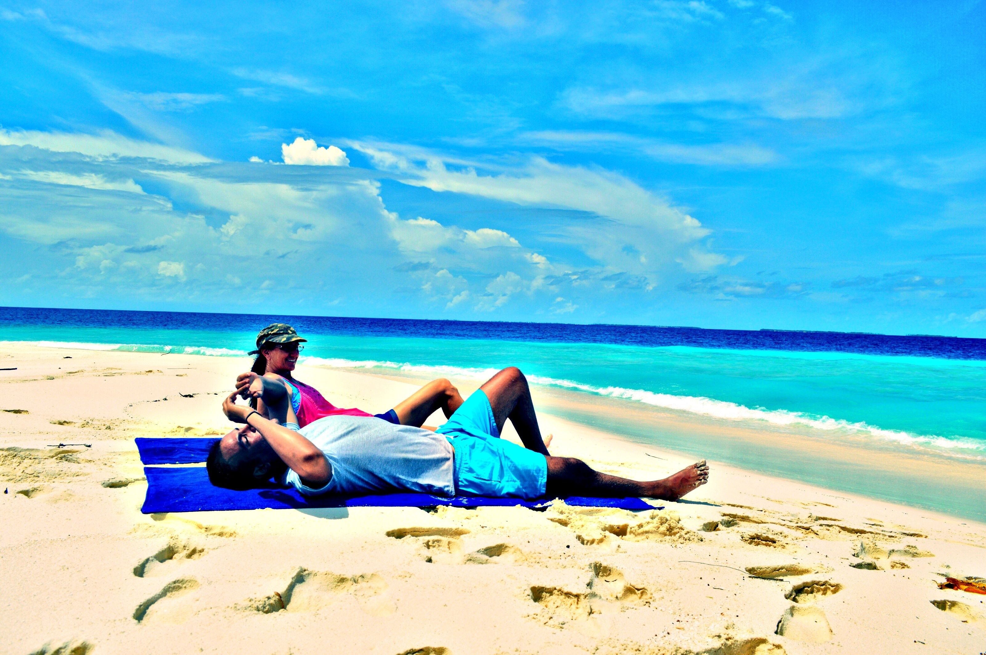 Beach massages, beach yoga