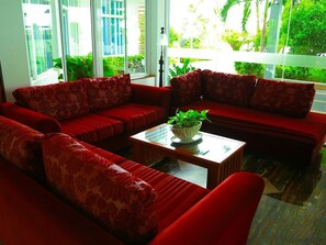 Sitteområde i lobbyen