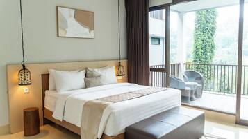 Vila Keluarga, kolam renang pribadi | 1 kamar tidur, meja kerja, tirai kedap cahaya, dan setrika/meja setrika