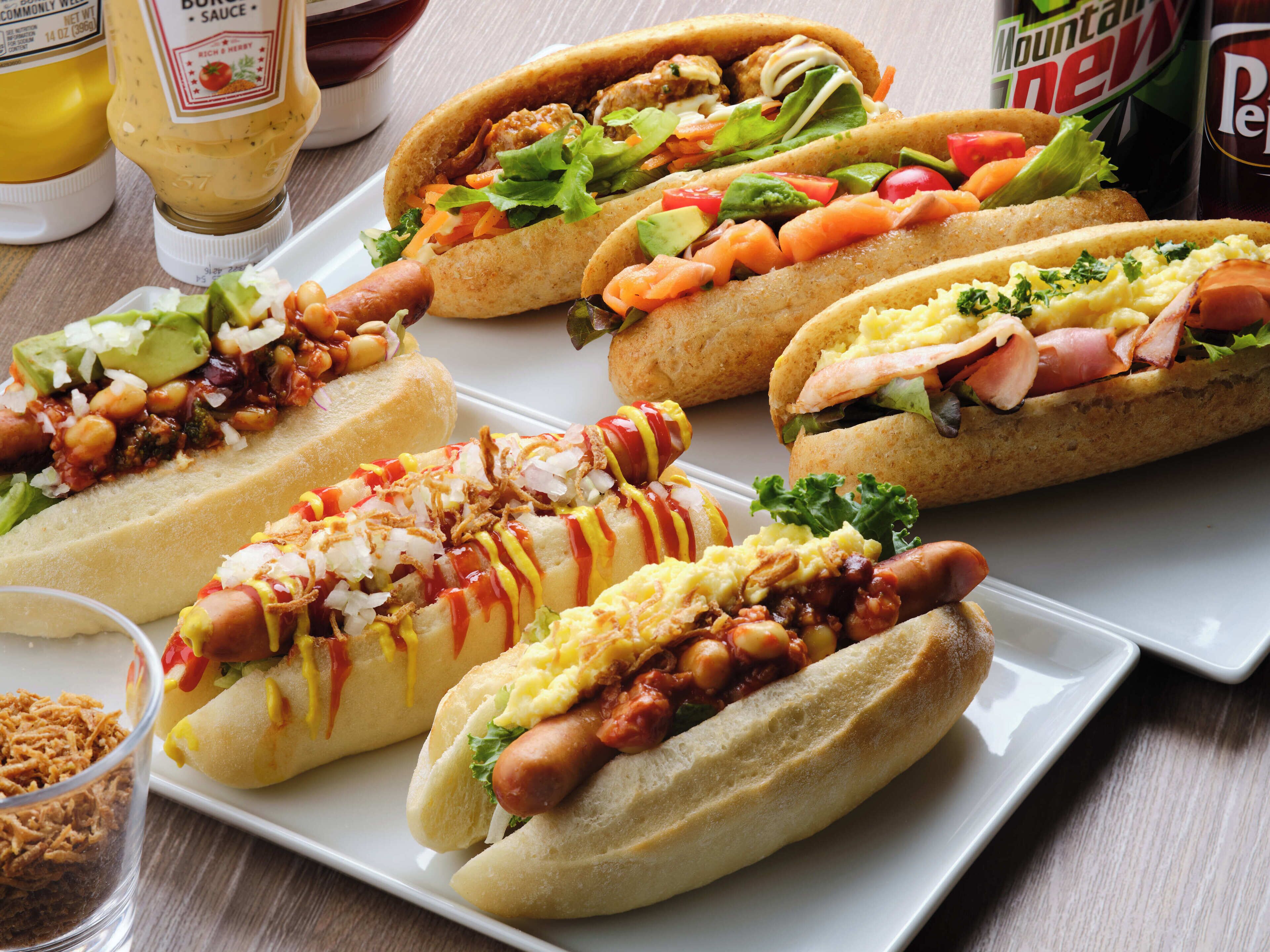 뷔페 아침 식사