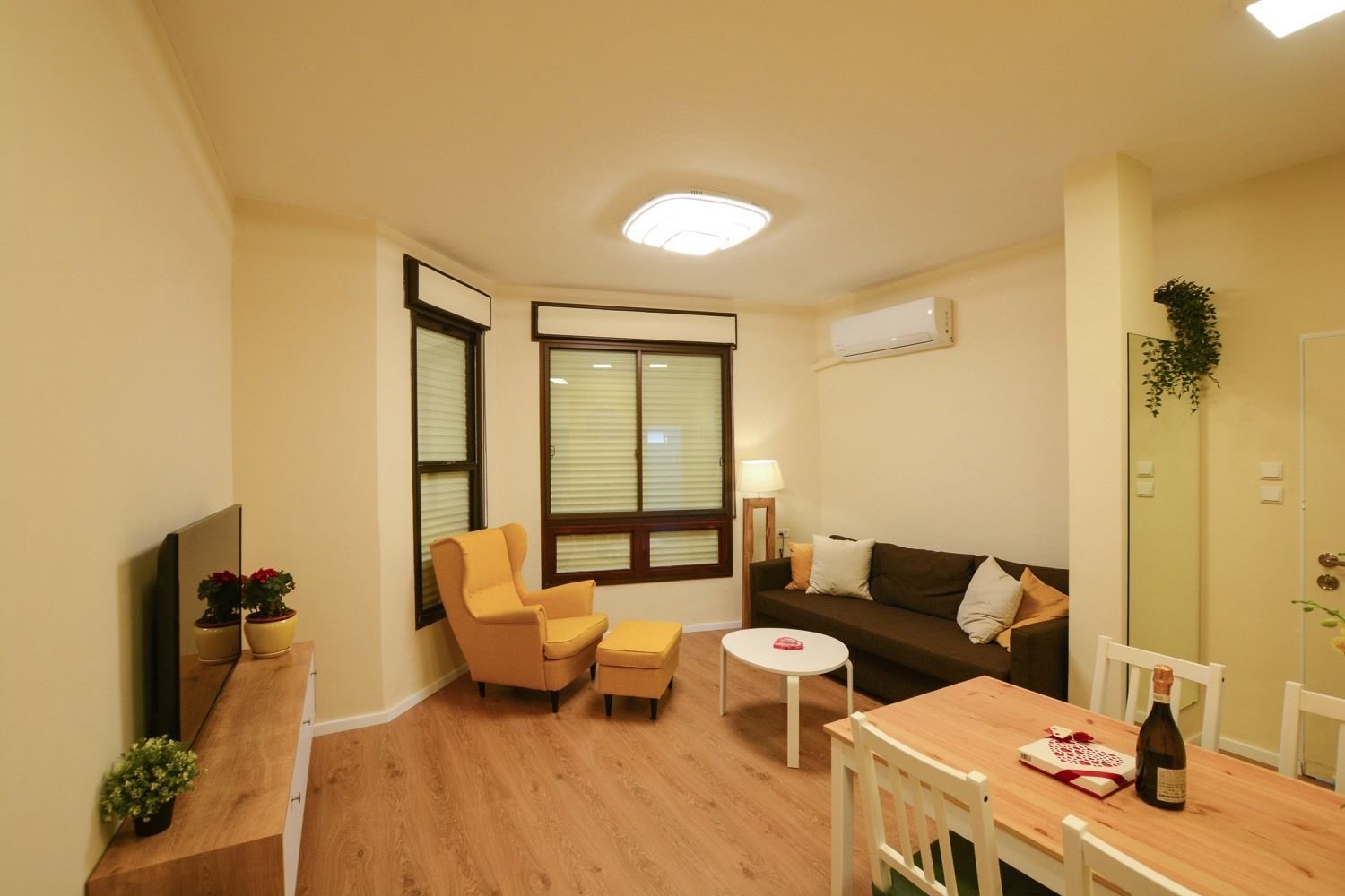 Family Apartment, 1 Bedroom, Balcony | Living area | LED TV