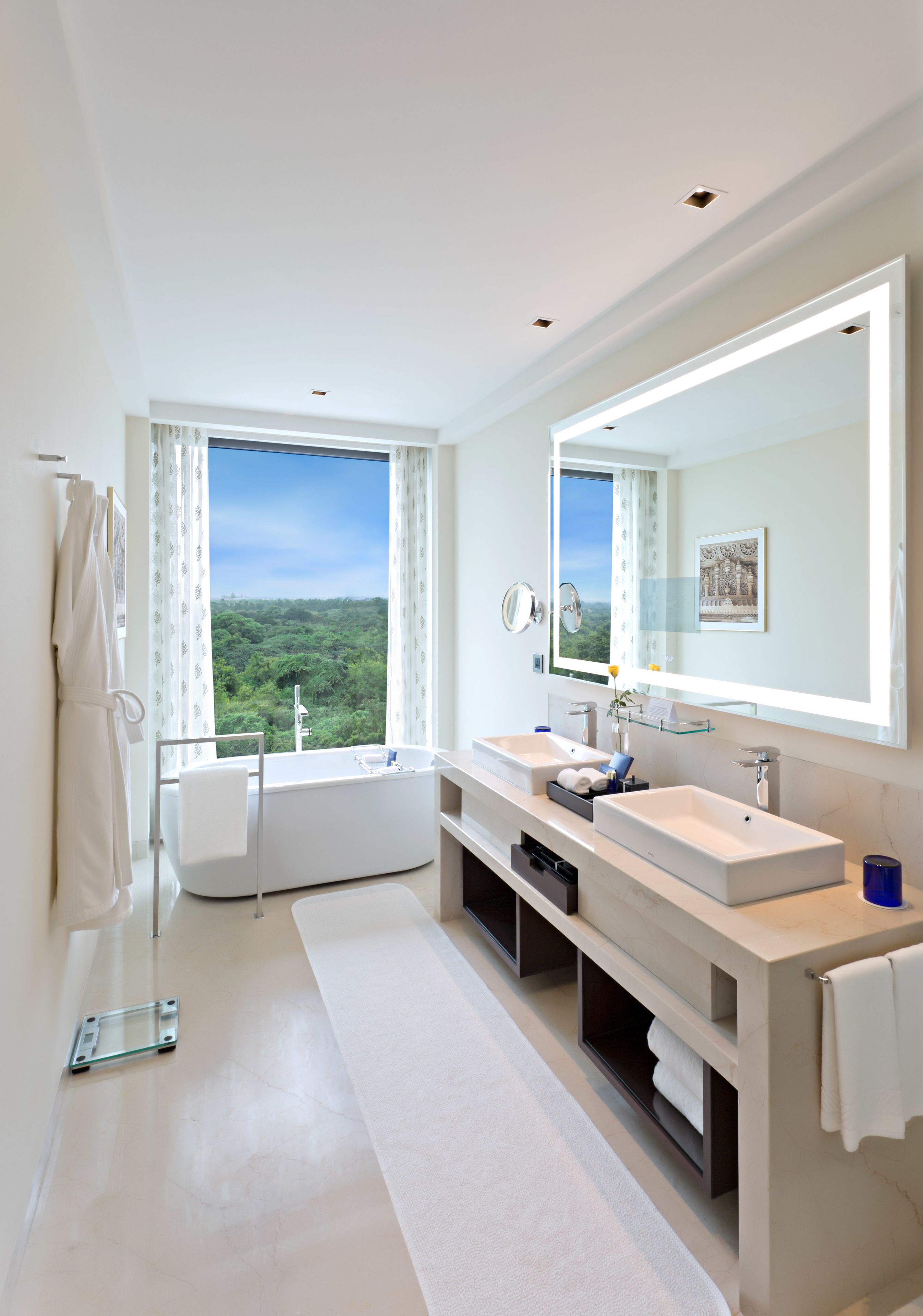 premier plus room | bathroom | separate bathtub and shower, deep-soaking bathtub