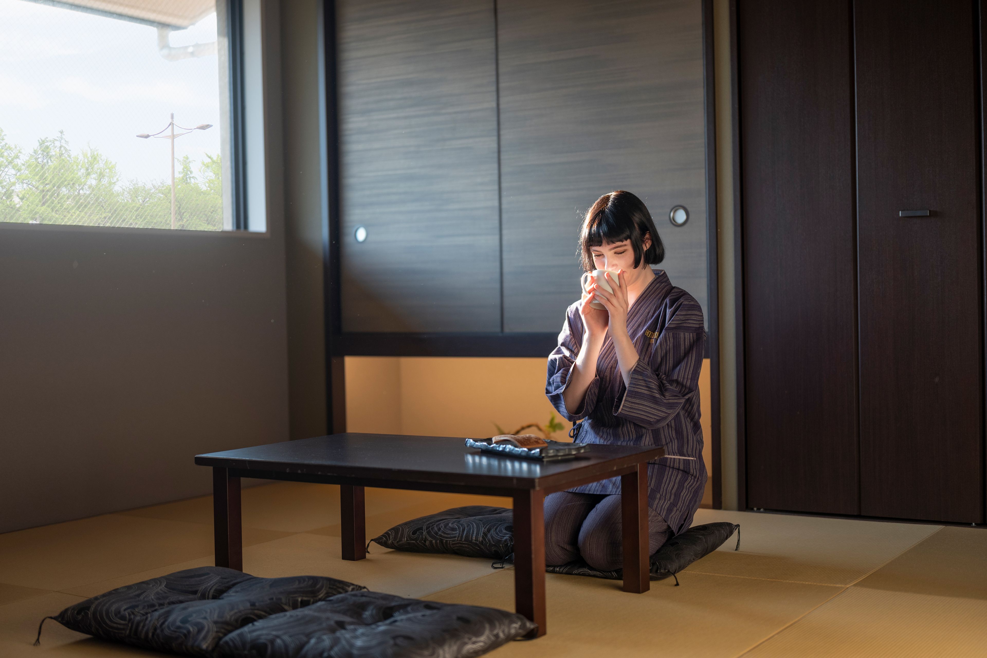 家庭套房 (Hongwanji View) | 高档床上用品、羽绒被、加厚床垫、客房内保险箱