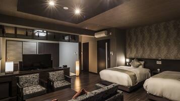 Suite familiar (Hongwanji View) | 1 habitación, ropa de cama de alta calidad y edredón