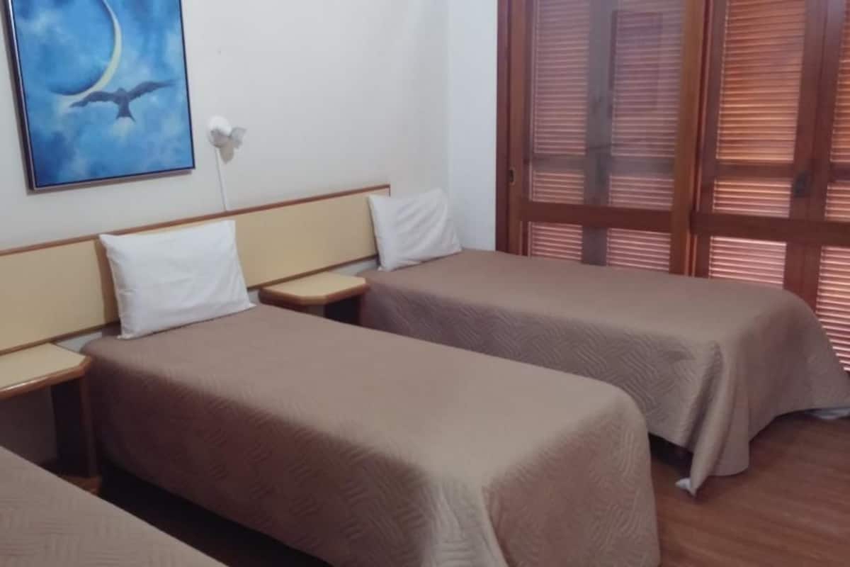 Desk, free WiFi, bed sheets