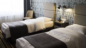 Deluxe-Zweibettzimmer | Zimmersafe, schallisolierte Zimmer, Bügeleisen/Bügelbrett