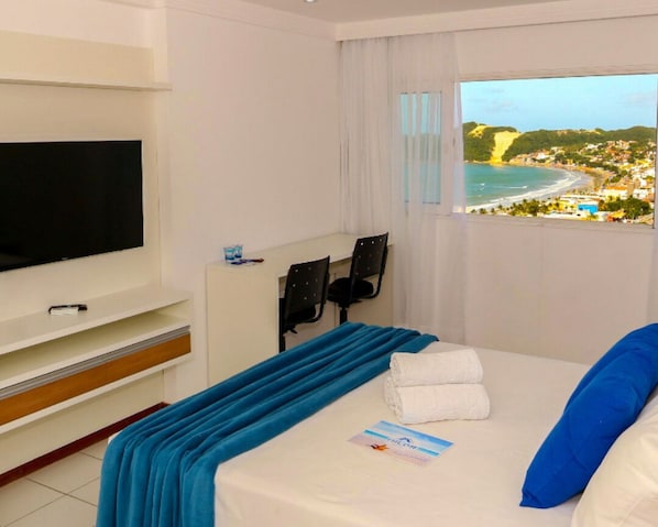 In-room safe, desk, laptop workspace, blackout curtains