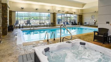 Indoor pool, seasonal outdoor pool