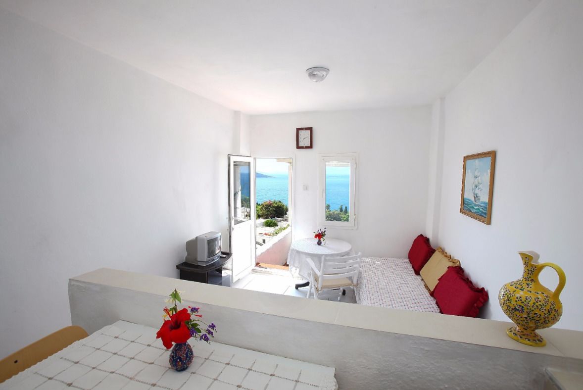 Economy Apartment, Sea View | Living area | Flat-screen TV