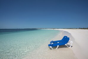 On the beach, white sand, scuba diving, beach volleyball