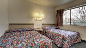 Double Room, 2 Double Beds | Desk, iron/ironing board, free WiFi, bed sheets - Red Carpet Inn Jeffersonville (Clarksville)