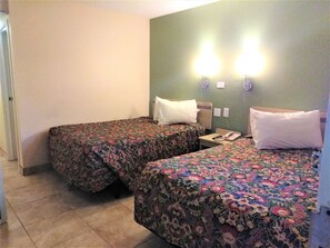 Double Room, 2 Double Beds | Desk, iron/ironing board, free WiFi, bed sheets - Red Carpet Inn Jeffersonville (Clarksville)