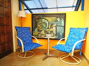 Superior suite, meerdere bedden | Terras
