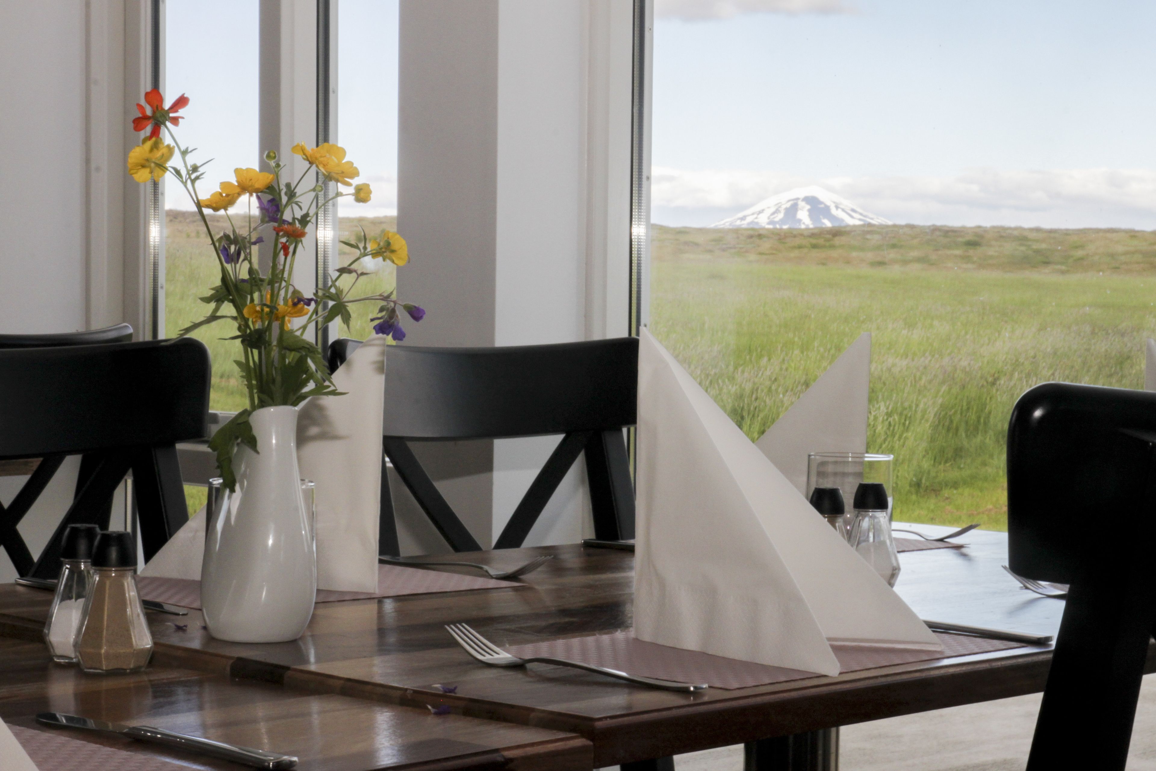 breakfast and dinner served, local cuisine