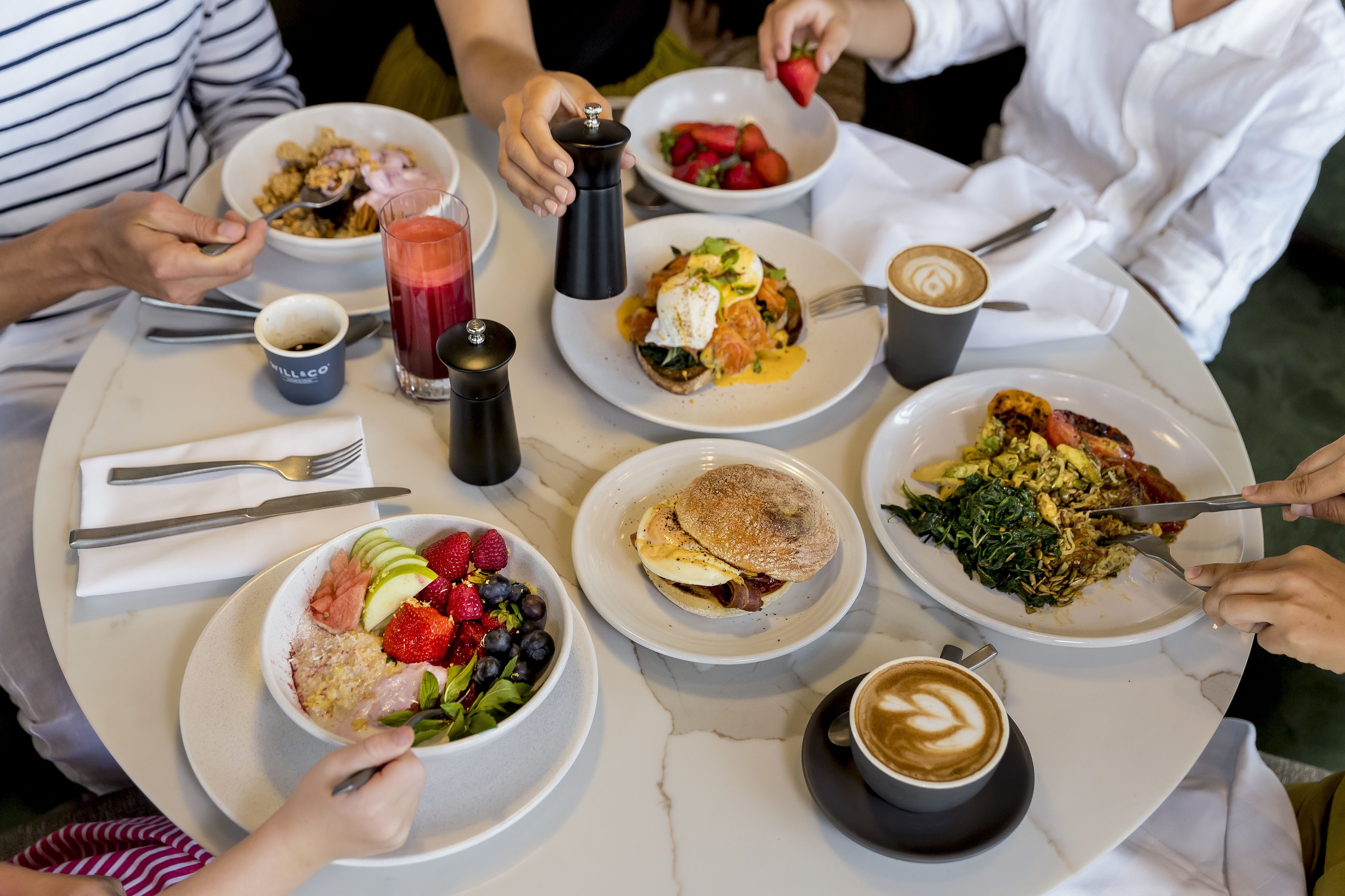 daily buffet breakfast (aud 40 per person)