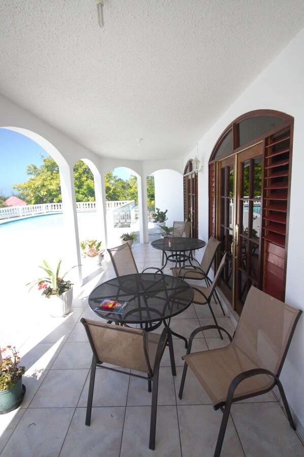 Family Villa, Multiple Bedrooms, Pool Access, Sea Facing | Terrace/patio - Sea View Chateau (Montego Bay)
