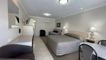 1 bedroom, desk, soundproofing, iron/ironing board