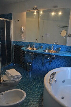 Dusche, Regendusche, Haartrockner, Bidet