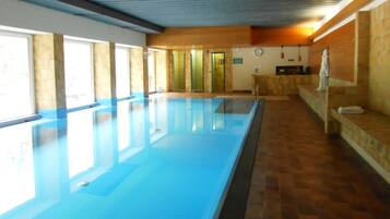 Indoor pool, a heated pool