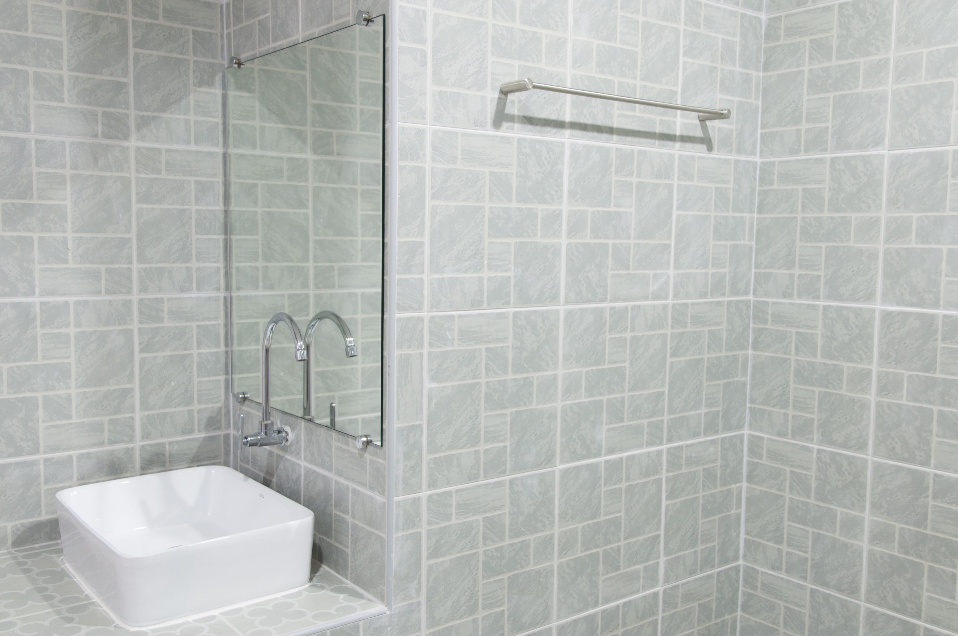 standard room with pool view | bathroom | shower, free toiletries, hair dryer, bathrobes