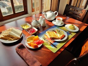 Daily English breakfast (USD 3.5 per person)