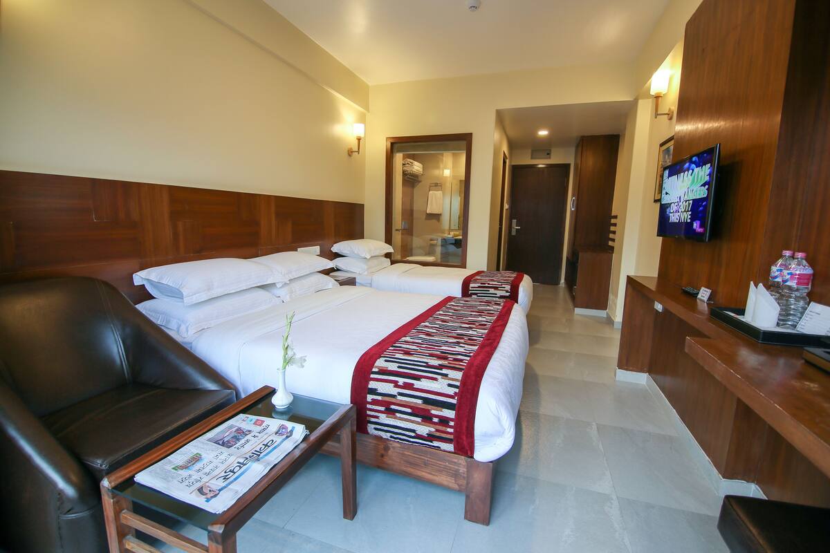 Phòng dành cho gia đình | Minibar, bàn, truy cập Internet không dây miễn phí, bộ trải giường 