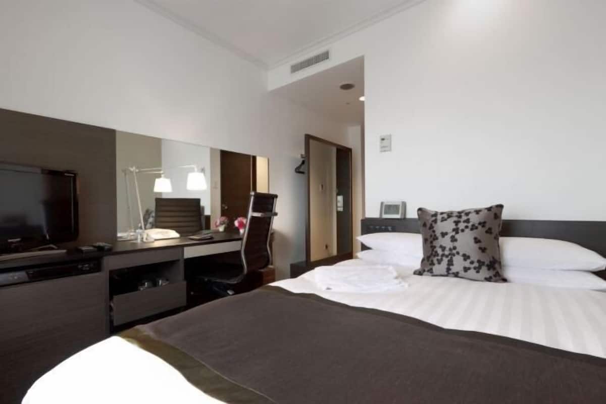 1 camera, copriletto in piuma, minibar, una scrivania