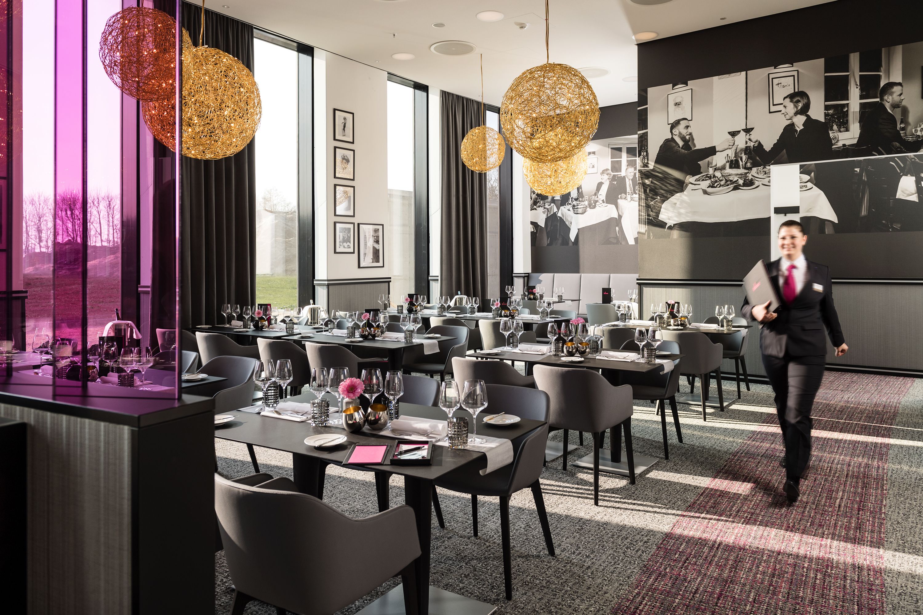 breakfast, lunch and dinner served