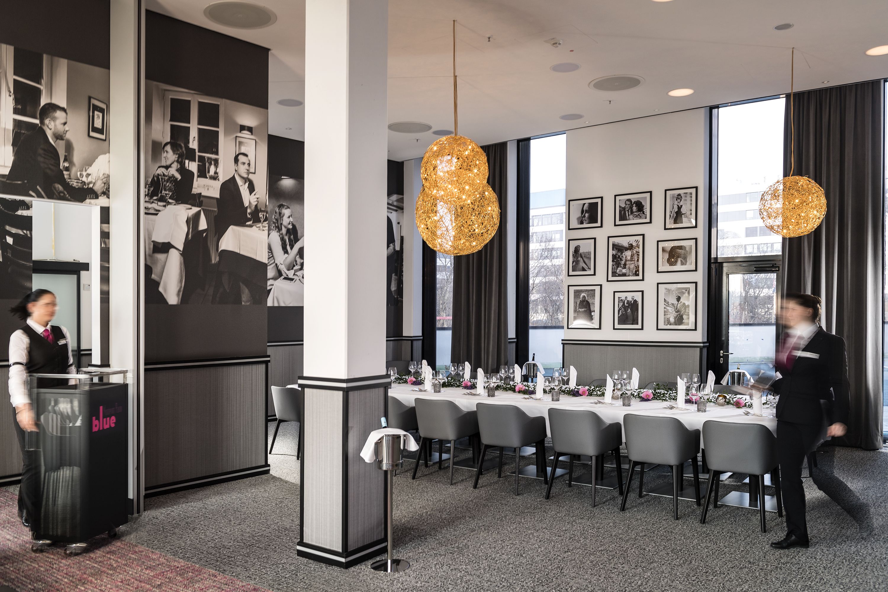 breakfast, lunch and dinner served