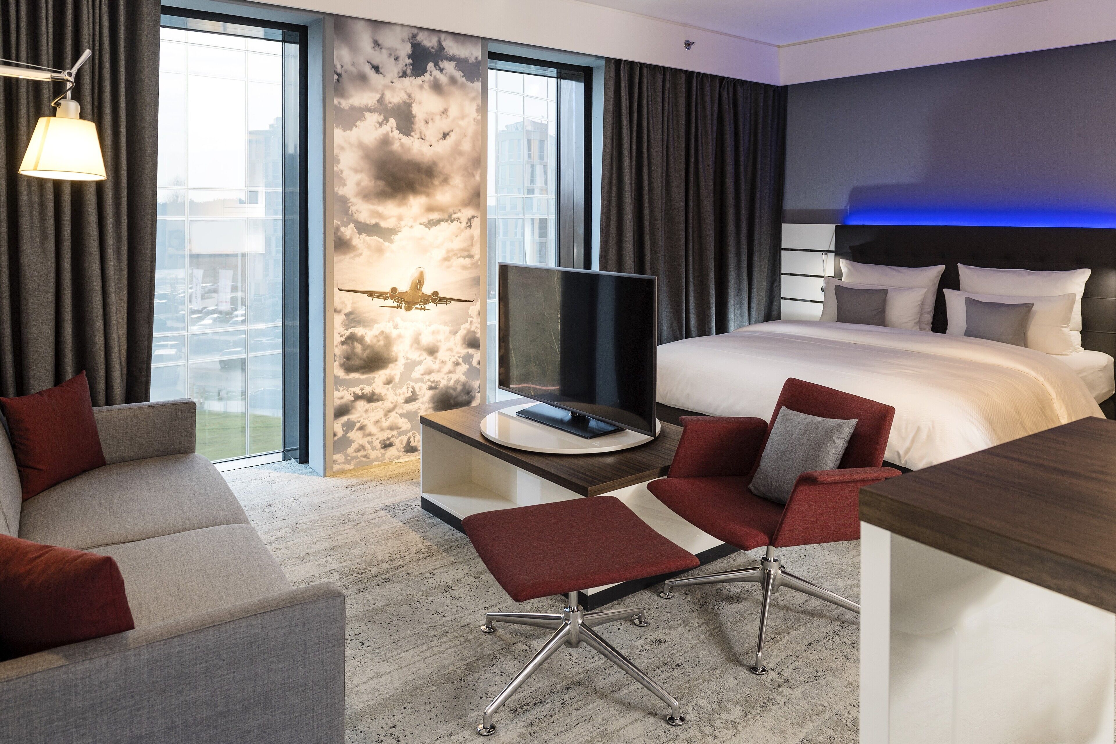 Habitación Business doble | 1 dormitorio, sábanas de algodón egipcio, ropa de cama de alta calidad