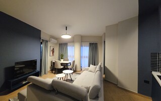 Televisión de pantalla plana, chimenea