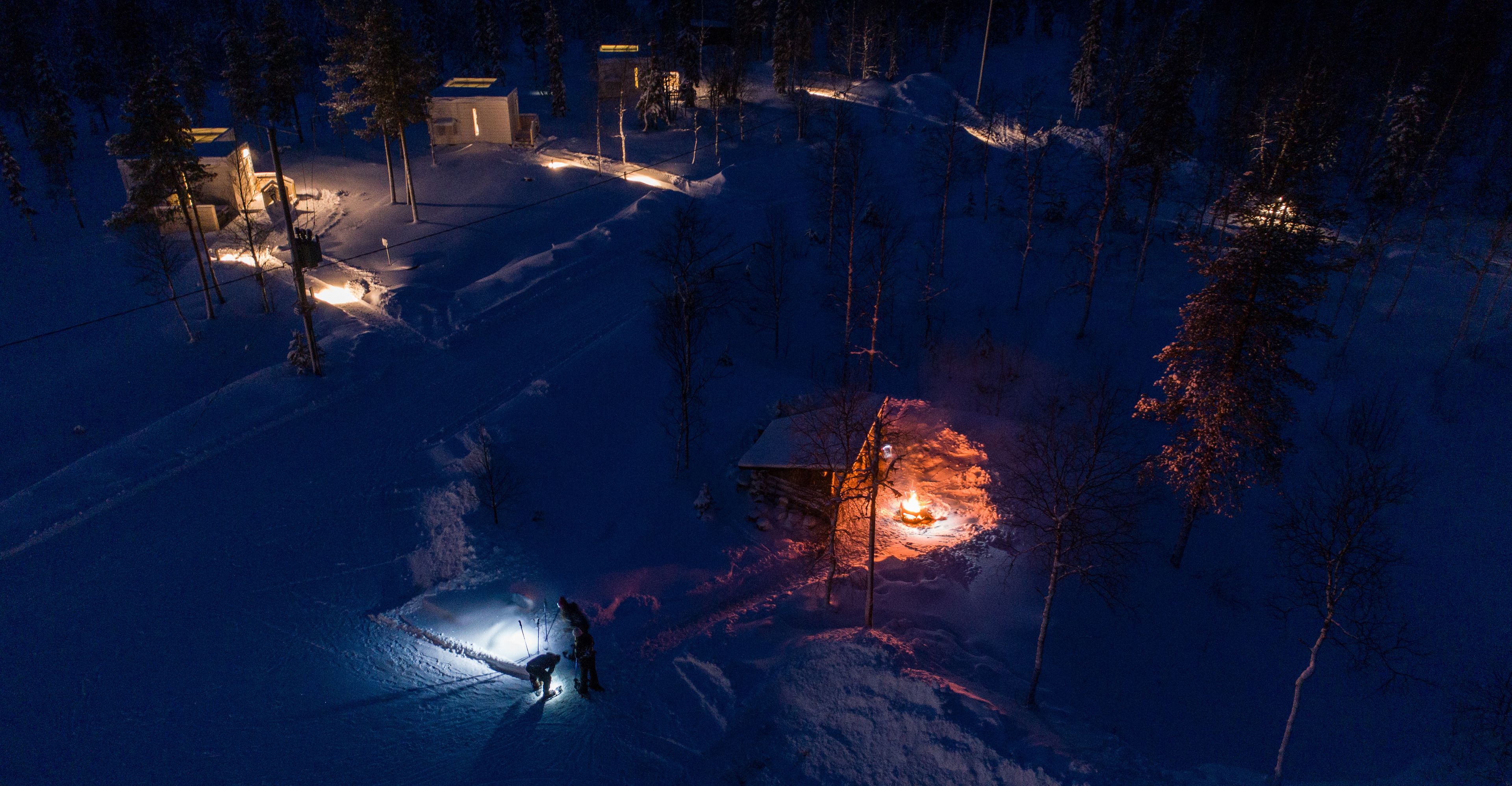 Front of property – evening/night