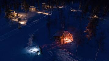 Front of property – evening/night