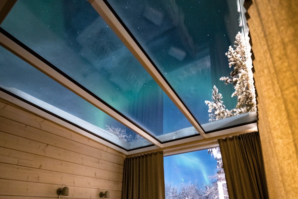 Sky View Cabin Superior | Ylelliset vuodevaatteet, minibaari, äänieristys, ilmaiset vauvansängyt