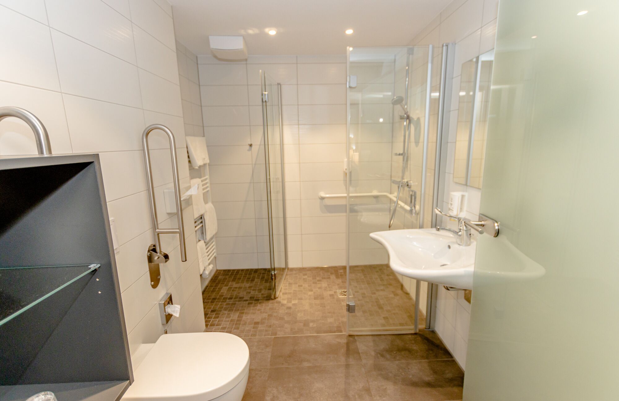 comfort triple room, 1 bedroom, accessible | bathroom | shower, hair dryer, towels, soap