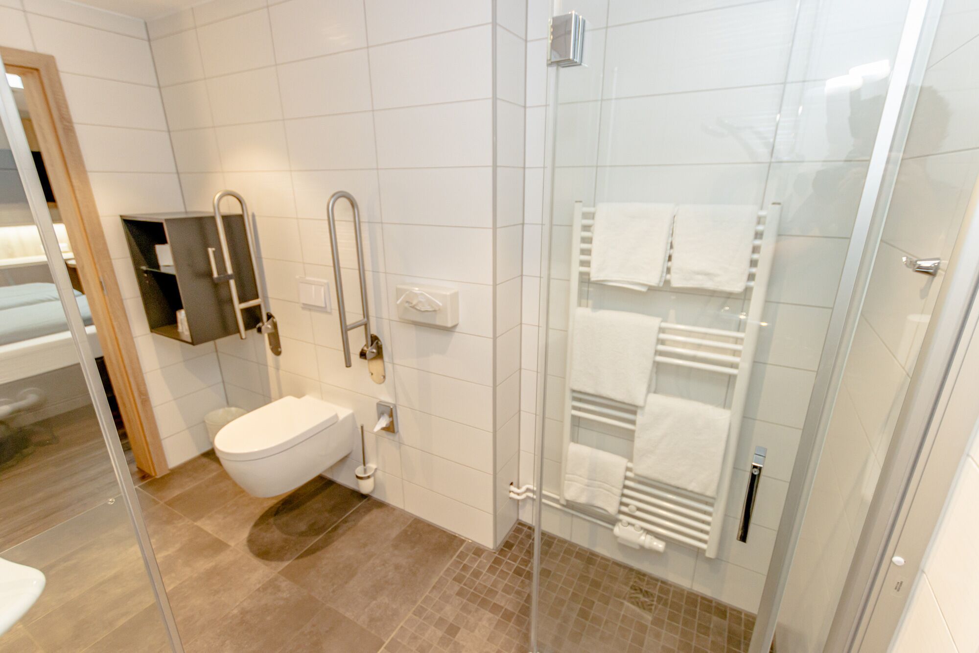 comfort triple room, 1 bedroom, accessible | bathroom | shower, hair dryer, towels, soap