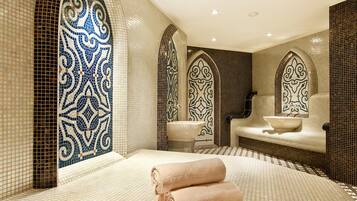 Sauna, Turkish bath, massage/treatment rooms