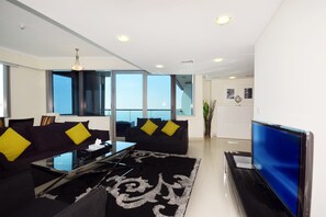 Apartment, 2 Bedrooms | Living area | LED TV - KOH - Ocean Heights Tower (Dubai)