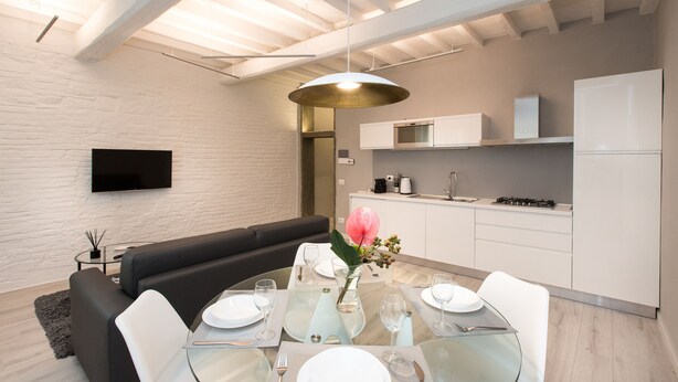 Deluxe Apartment, 1 Bedroom (Location: Via Dei Castellani 10) | Private kitchen - Castellani Suites (Florence)