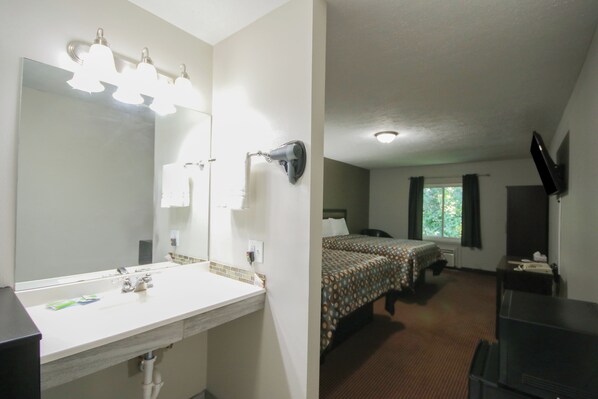 Room, 2 Queen Beds, Non Smoking | 1 bedroom, rollaway beds, free WiFi, bed sheets