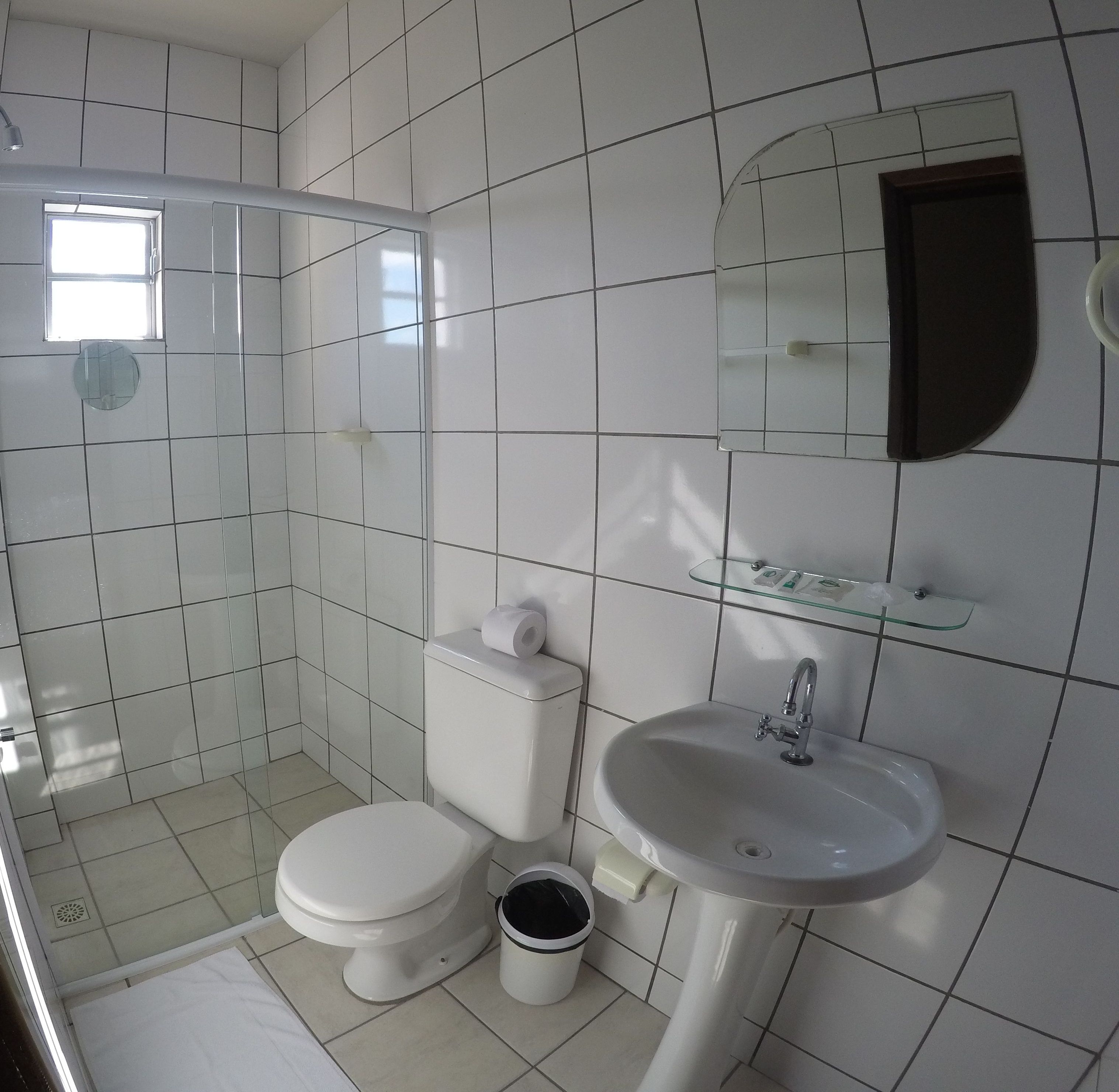 deluxe double room | bathroom | shower, free toiletries, hair dryer, towels