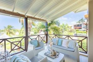 Deluxe Apartment, Balcony, Bay View (2 Bedrooms) | Terrace/patio - Spanish Water Apartments (Jan Thiel)