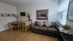 Junior Suite, 1 Queen Bed with Sofa bed, Accessible, Kitchenette | Living area