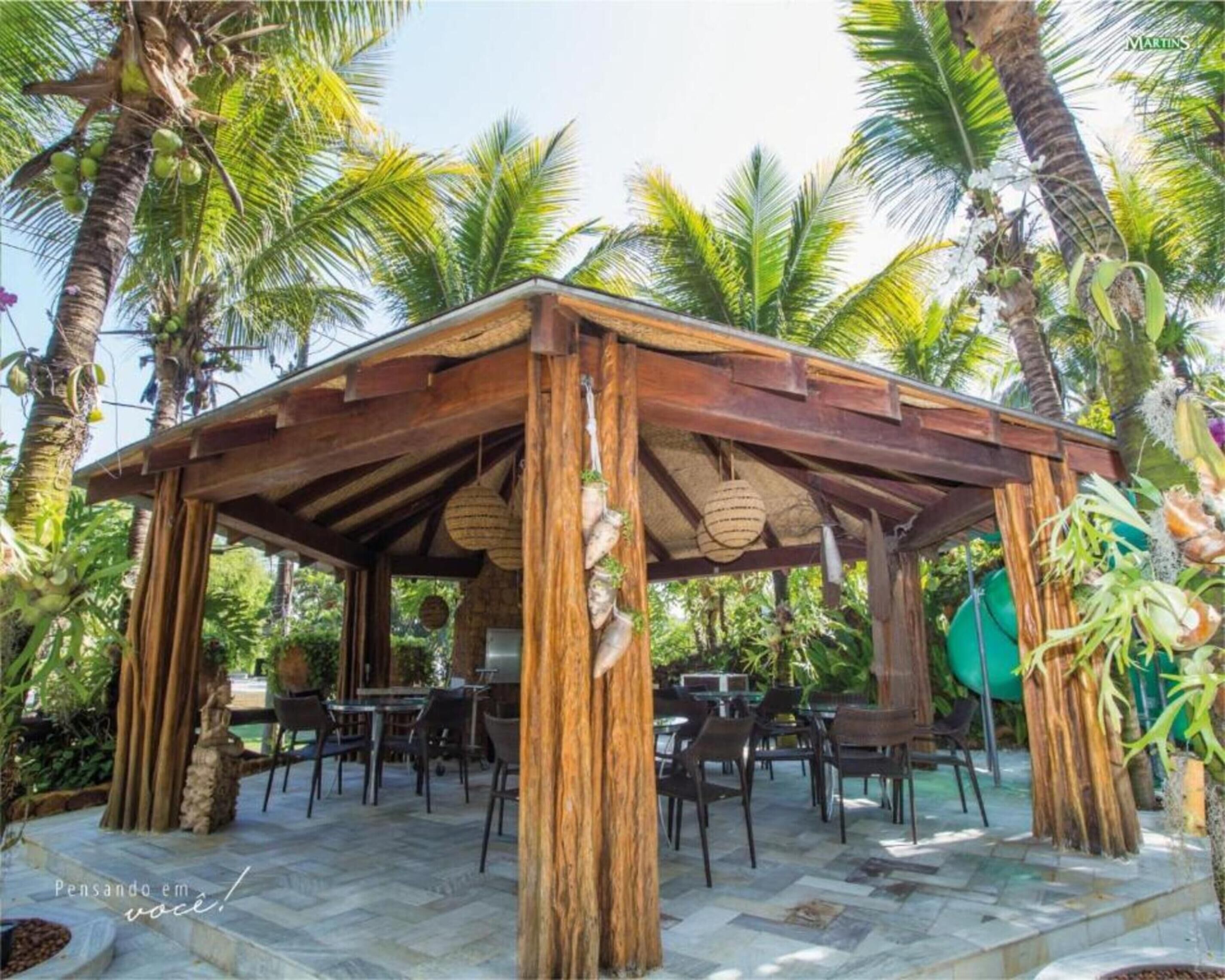 Área externa para banquete