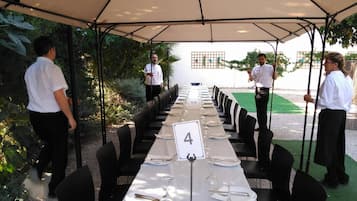 Área para banquetes al aire libre