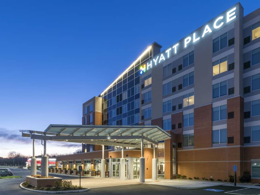 Front of property – evening/night