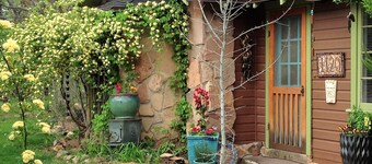 The historic Rose Cottage in Springdale, Utah